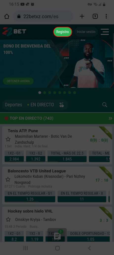 22bet como retirar dinero